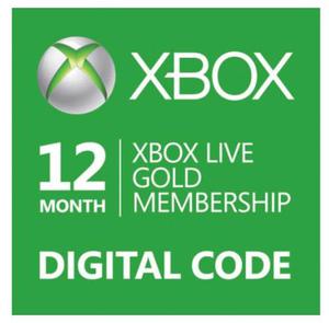 Membresia Xbox Live Gold Oro 12 Meses Digital