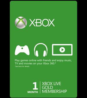 Membresias De Xbox Live 1 Mes