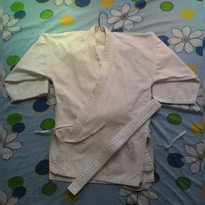 Uniforme De Karate-taewondo+cinta Blanca