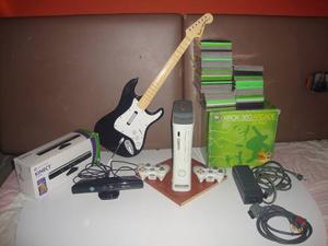 Xbox 360 Arcade 4 Gb Chipeado Kinect Guitarra Inalambrica