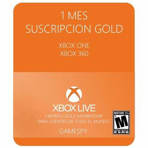 Xbox Live Gold 1 Mes