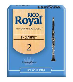 Cañas Rico Royal Para Clarinete #2, Caja De 12 Unidades