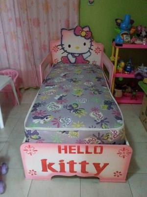 Cama Cuna Hello Kitty Con Colchon Nuevos Sin Uso.