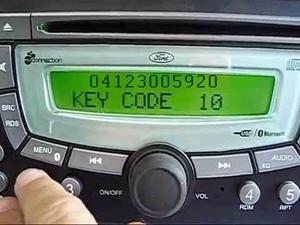 Códigos Desbloqueo Reproductor Ford Ka, Fiesta, Ecosport