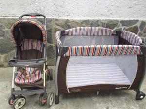 Corral Con Mosquitero,coche Y Silla Para Comer En Oferta