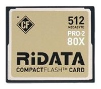 6 Unidades Ridata Compact Flash 512mb Pro 2 80x