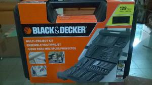 Caja De Mechas Black&decker 129 Piezas. Multi Proyectos