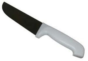 Cuchillo Para Carniceria Y Charcuteria De 12 P Mango Blanco