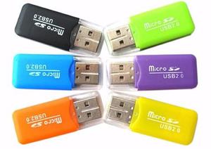 Lector De Memoria Adaptador Usb Tipo Pendrive Micro Sd