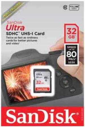 Memoria 32gb Sandisk Ultra Sdhd Uhs-i Card