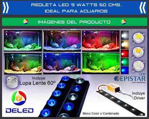 Regleta Led 9w 50cm Multicolor Ideal Para Acuarios