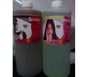 Keratina Marroqui de chocolate de 1 litro con su shampoo