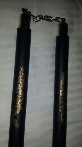 Nunchaku Para Práctica De Goma.