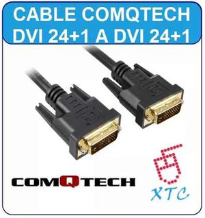 Cable Comqtech Dvi-d 24+1 A Dvi-d 24+1 Punta Dorada 1.8 Mt
