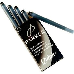 Cartuchos Para Pluma Fuente Parker Color Negro