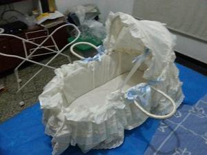 Cuna Moises Baby Mio Blanco Con Accesorios