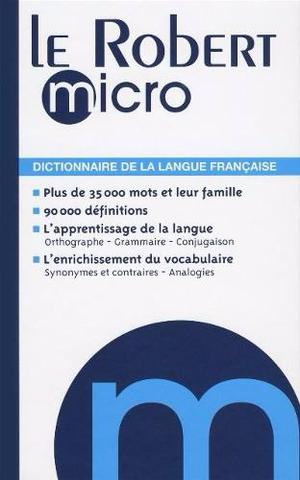 Francés, Le Robert Micro Dictionnaire De La Langue