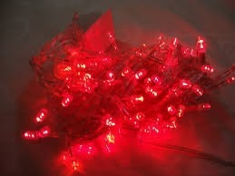 Luces De Navidad Led Color Rojo 100 Para Arbolito Decorar