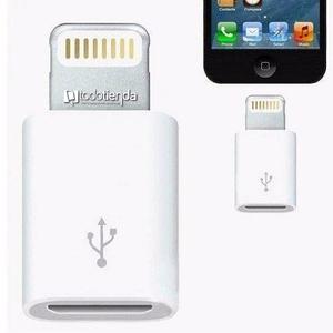 Adaptador Microusb A Lightning 8 Pines Iphone 5 5s 5c 6 6+