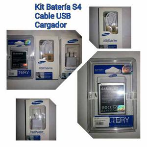 Bateria Samsung S4 Grande,cable Usb Y Cargador Original Kit