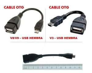 Cable Otg Micro, Mini Usb Macho A Usb Hembra Tablet, Orinoco