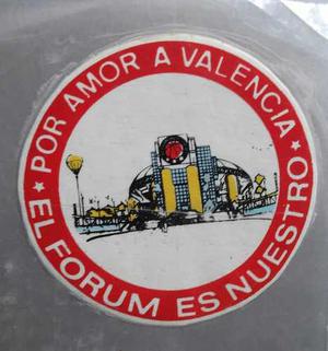 Calcomania Innauguracion Forum De Valencia