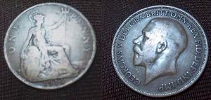 Coleccion Antigua De Monedas Numismatica Escasas One Penny