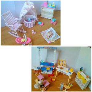 Juego De Cuarto Barbie, Matel Original, Incluye Accesorios.