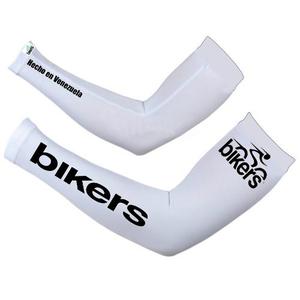 Mangas Protectoras Del Sol Bikers Para Ciclistas Blancas