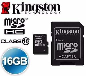 Memoria Kingston De 16gb Micro Sd Con Adaptador (mayor)