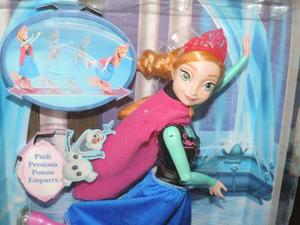 Muñeca De Ana De Frozen Original Mattel Patinadora