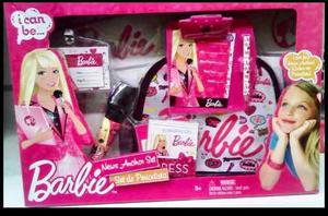 Set De Periodista Barbie Para Niñas Original