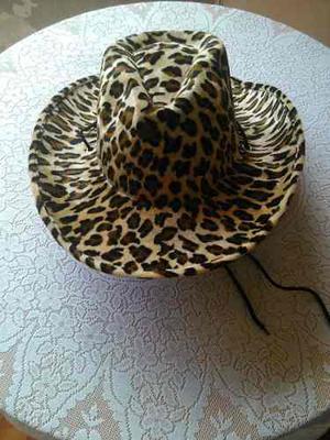 Sombreros Animal Print De Gamuza