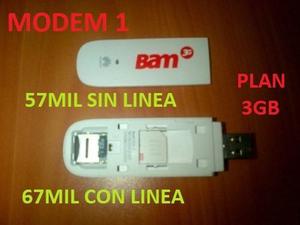 Modem Bam 3g Digitel, Con Linea 3gb