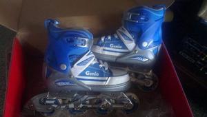 Patines Genio Ruedas De Silicon Ajustables 