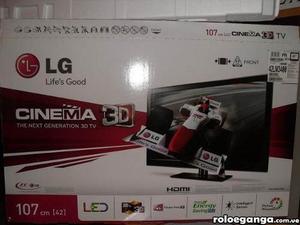 Tv Lg Led 3d 42 Pulgadas Con Lentes 3d. Mod. 42lm