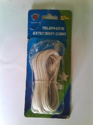Cable Telefonico Rj11 De 5 Metros En Estuche.