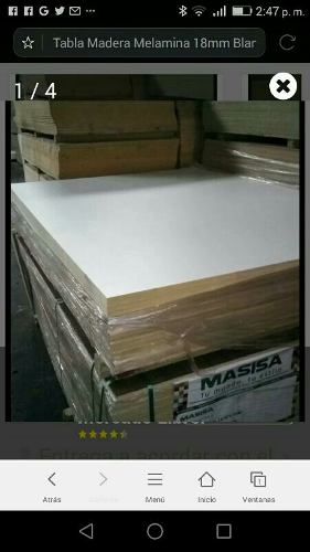 Mdf Fino Color Blanco