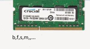 Memoria De Laptop 1gb Ddr3