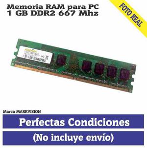 Memoria Ram (pc) 1 Gb Ddr Mhz (marca Markvision)