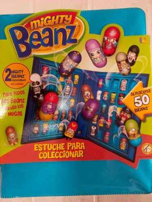 Mighty Beanz Estuche P/ Coleccionar Incluye 6 Beanz