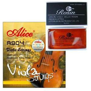 Juego De Cuerdas Alice A904 Para Viola Y Perrubia Marca Leto