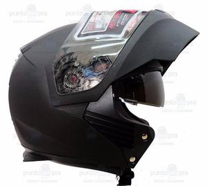 Casco Ich  Abatible Doble Visor Motorizado