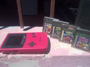 Gameboy Color Strawberry Con 5 Juegos