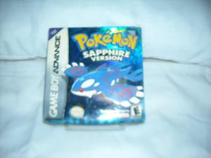 Juego De Game Boy Advance...solo La Caja Azul Pokemon