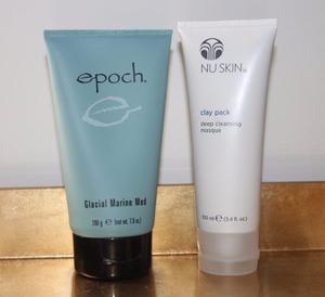 Nuskin Epoch Glacial Marine Mud + Clay Pack Nu Skin Face Kit