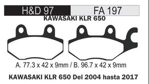 Pastilla Freno Kawasaki Klr 650