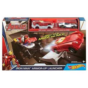 Pista De Hot Wheels Iron Man Armor_up Launcher Dkt30 Nueva