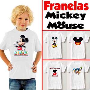 Franelas De Mickey Mouse Personalizadas