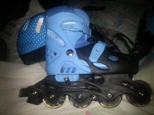 Patines Liniables Ajustable Con Luz